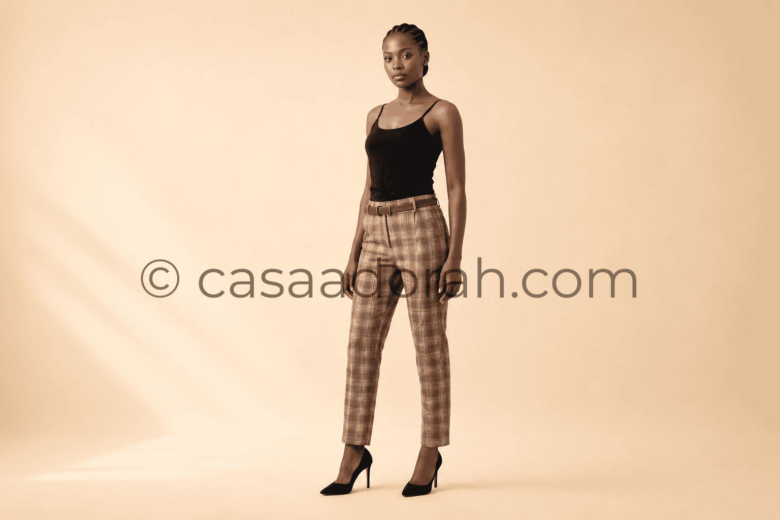 checked trouser