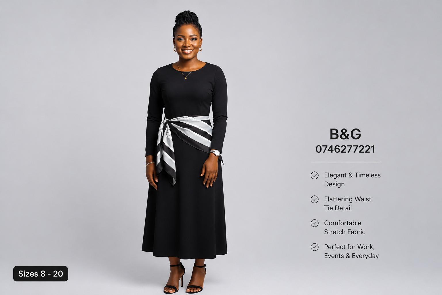 Black maxi dress