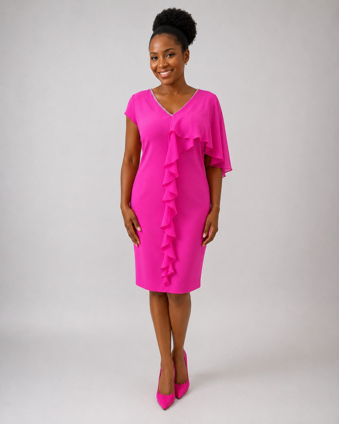 Pink sheath dress